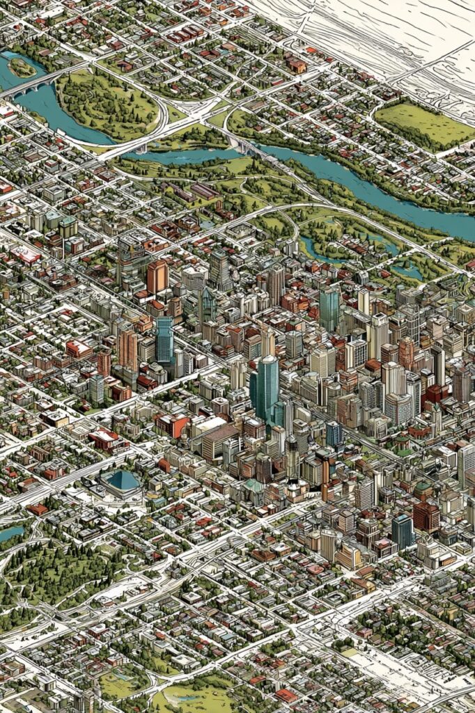 a_birdseye_map_view_of_calgary_downtown_and_surrou